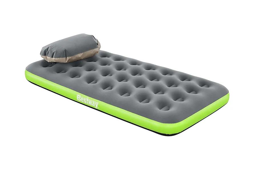 Bestway Roll & Relax Camping Air Mattress Twin 8.75" with Bag Pump