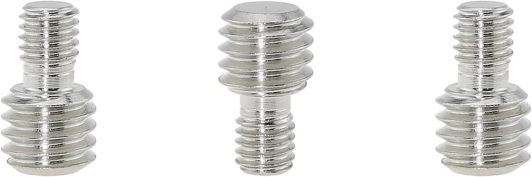 3PCS 1/4 Male to 3/8 Male Tripod Screw Adapter Camera Metal Screw for Photographic Equipment Binoculars Lamp Holder