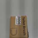 Toilet Brush and Holder Set,Flexible Toilet Bowl Brush Head with Silicone, Compact Size for Storage and Organization, Ventilation Slots Base White