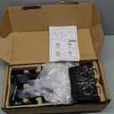 HUANUO FlowLift Dual Monitor Stand, Fully Adjustable Gaming Monitor Desk Mount for 1332 Computer Screens, Full Motion VESA 75x75/100x100 with C-Clamp & Grommet Base, Each Arm Holds 4.4 to 19.8 lbs