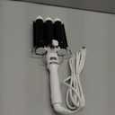 1.25 inch Three Barrel Curling Iron: Aleath Large 3 Barrel Hair Crimper with LCD Display - Dual Voltage Hair Waver Jumbo (Black)