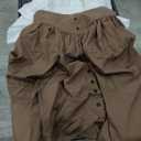 Mingyuezai Women Renaissance Costume Medieval Victorian High Waisted Button Skirt Set, Small