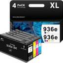 936e Ink Cartridges 936xl Black and Color Combo Pack Compatible Replacement for HP 936 Ink Cartridges for OfficeJet Pro 9110, 9130, 9120, 9730, 9720 Series (High Yield, Black Cyan Yellow Magenta)