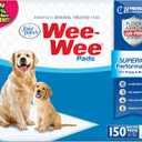 Four Paws Wee-Wee Superior Performance Unscented Pee Pads for Dogs & Puppies, Quilted Leak-Proof Dog Housebreaking Potty Training Floor Protection, 22" x 23", 150 Count