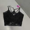 Avidlove Lace Bralettes for Women Racerback Crop Top V-Neck Camisole Tank Tops Sexy Spaghetti Strap (Black,L)