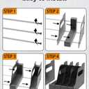 Ltnsimy Pistol Rack for Gun Safe, Can Hold Up to 8 Pistols Gun Cabinet Accessories, Foam-Protected Gun Storage Rack, for Revolver, Glock 17 19 26 27 43 Pistol Accessories