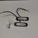 Chelhead Surface Mount Led Lights, Aluminium Base Led Backup Lights 6500K Led Fog Lights or Side Marker Indicator Lights Under Hood Compatible with Trucks RV Trailer Scooter Kawasaki 4wheeler