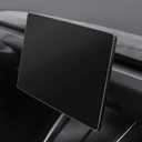 BETTERHUMZ Screen Anti-Collision Strips Sticker for Tesla Model 3 2020-2024 Highland Model Y 2020-2025 Carbon Fiber Leather Car Interior Tuning Accessories (Style B, Carbon Leather)