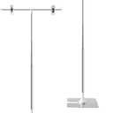 2-Pack T-Shaped Adjustable Metal Banner Holder Table Poster Stand Advertising Display Banner Stand Store Counter Display for Indoor Outdoor Store Board Display Show