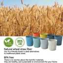 Homestockplus 8 Oz Wheat Straw Drinking Cups, [Set of 8] Small Plastic Cups Reusable, BPA Free Unbreakable Water Cups for Kitchen and Dining,Dishwasher and Microwave Safe