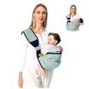 Baby Sling Carrier, Baby Carrier Newborn to Toddler(7-45lbs), Toddler Carrier with Safety Buckle, One Shoulder Adjustable Shoulder Strap, One Size Fits All, Green