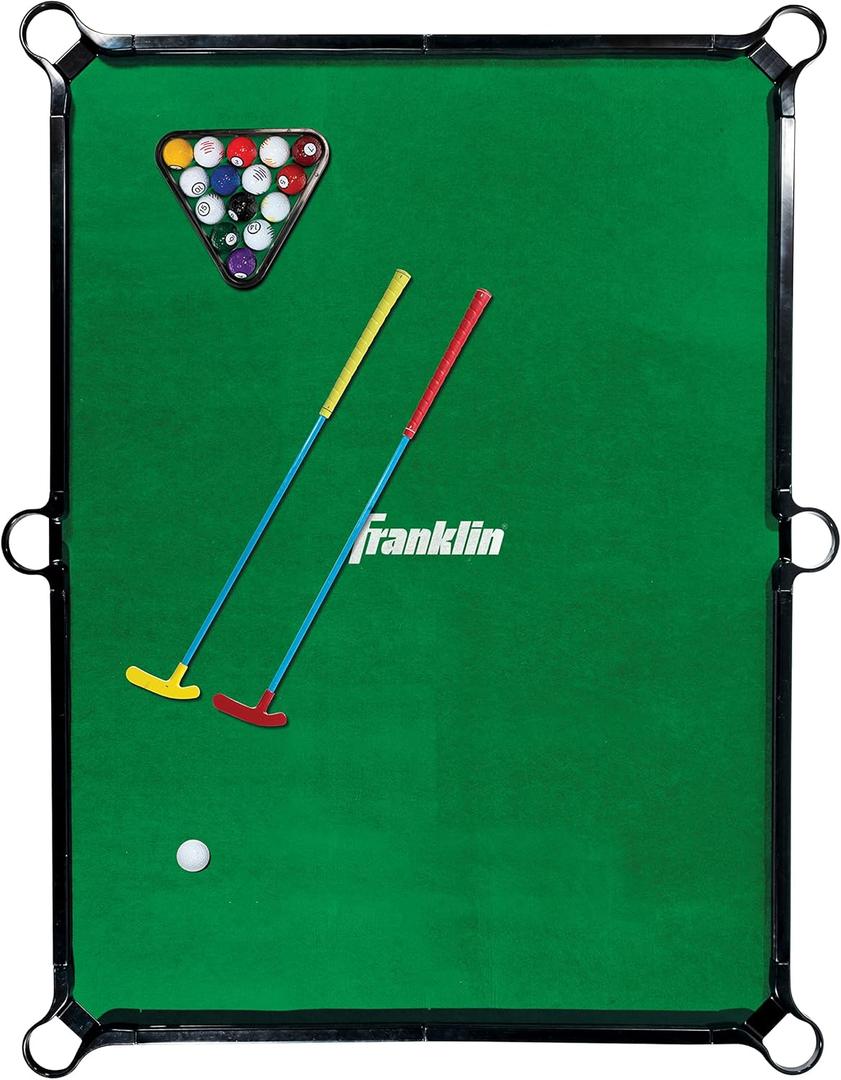Franklin Sports Billiards Golf - Combining Billiards & Golf - Perfect for Kids and Families - Indoor Mini Game for Adults + Kids