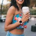 Silicone Bands for Samsung Galaxy Watch 8 Band 40mm 44mm Women Men, No Gap Soft Sport Replacement Strap for Samsung Galaxy Watch 8 Classic Band 46mm (08-Starlight+Light Pink)