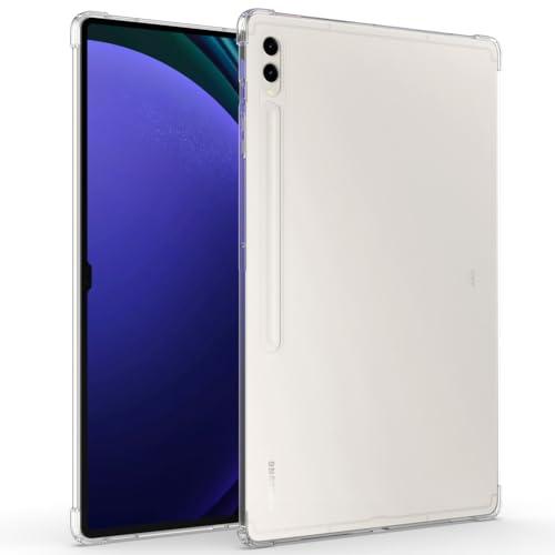 Callyue Case for Samsung Galaxy Tab S10 Ultra/ S9 Ultra/ S8 Ultra 14.6 Inch 2024/2023/2022, Slim Light Soft TPU Side Corner Protective Cover, Clear