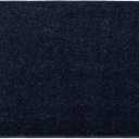 Garland Rug 22"x60" Gramercy Plush Polypropylene Washable Rectangle Bath Rug, Navy (1'10" x 5' (Rectangular))