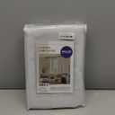 MIULEE 100% Blackout Linen Textured Curtains for Bedroom Solid Thermal Insulated Heathered White Grommet Room Darkening Curtains & Drapes Luxury Decor for Living Room Nursery 52 x 84 Inch (2 Panels)