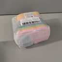 2 Pack Reusable Silicone Snack Containers with Lid, Strap, Spoon & Fork-2 Compartments Portable Mini ContainersSilicone Snack Storage Box for Picnic, Office, School(blue+green)