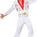 Rubies Elvis Presley: Elvis Presley Costume for Adults, Men's XL (White, M)