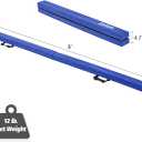 ZELUS 8' Folding Gymnastics Balance Beam, Floor Balance Beam w/Carry Handles Anti-Slip Base for Kids, Beginners & Professional Gymnasts