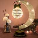 Sympathy Gifts Memorial Moon Shaped Ornament Gifts in Memory of Loved One Bereavement Gifts Remembrance Gifts Condolence Gifts for Loss of Mother Loss of Father Christmas Home Decorations (Warm)