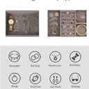 Jewelry Organizers and Storage - Box with Removable Tray, Organizer for Women, Storage for Earrings, Bracelets, Rings (OceanGlow)