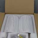 Battery Operated Wall Sconces Set of Two,Wireless Rechargeable Wall Light With Remote Control, Dimmable, Amber Light/Warm White/Natural White/Daylight/RGB,Timer,for Living Room,Bedroom,Entryway,Nickel (20.6 Inch)