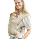 GROWNSY Baby Carrier Newborn to Toddler, Cozy Baby Wraps Carrier, Ergonomic Baby Carrier with Head Support, Cream