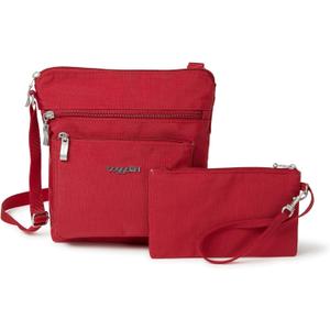 Baggallini Pocket Crossbody Bags for Women 8x8 Small Lightweight Durable Water-resistant Travel Purse W/Rfid