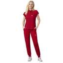 Eipnare Scrubs Set for Women Medical Uniform Nurse Suit, Anti-Wrinkle Scrub Top Jogger Pant&11 Pockets,4 Way Stretch Workwear Medium