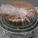 QRRICA Plant Pots 10/9/8/7.5/7 Inch Self Watering Pots, Set of 5 Plastic Planters with Drainage Holes and Saucers,Plastic Flower Pots,Nursery Planting Pot for Indoor Out Door PlantsGreen