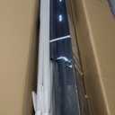 Full Bed Frame, Ergonomics Bed Frame with Charging Station and LED Lights, Heavy Duty Platform Bed with Fabric Storage Sloped Headboard, No Box Spring Needed, Metal Slats Support(Black)