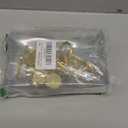 CHICTIE Gold Shower Curtain Hooks, Rustproof Shower Curtain Rings for Bathroom, Metal Shower Hooks for Shower Curtain Rod, Modern Decorative Shower Curtain Hangers Set of 12, Round Heavy Duty Design