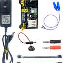 arduino Power Supply Breadboard 3.3V 5V Power Supply Module+Minidodoca 9V 1A Adaptor 5.5 x 2.5mm+Alligator Clip Test Leads+Banana Plug Kit for Arduino UNO, Raspberry Pi, STM32 Electronic DIY etc
