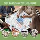 Blue Hydrangea Floral Mahjong Mat 31.5 x 31.5 in, Grandmillennial Cottagecore Blue Flower Anti Slip and Noise Reduction Game Table Cover for Mahjong Dominoes Card Board Tile Games