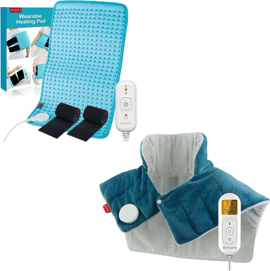 Comfytemp Wearable Heating Pad for Back and Heating Pad for Neck and Shoulders
