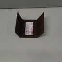 Real Leather Mens Trifold Wallet RFID Blocking Slim Minimalist Front Pocket - Thin & Stylish with ID Window in Gift Box (Vintage Brown-No Box)