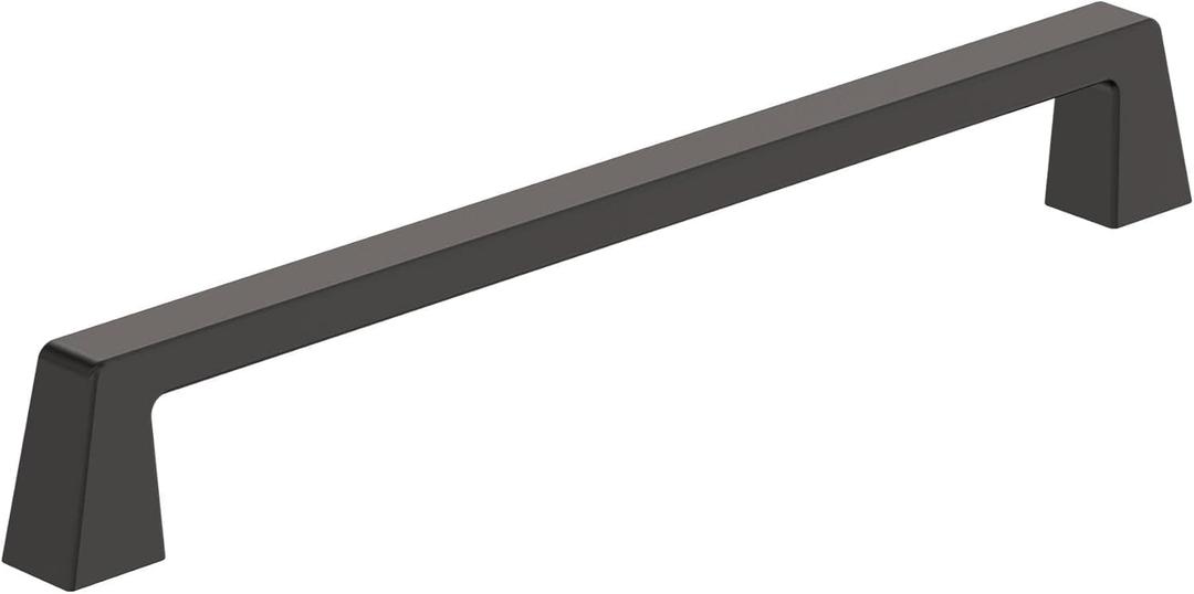 Amerock BP55282BBR | Black Bronze Cabinet Pull | 8 in (203 mm) Center-to-Center Cabinet Handle | Blackrock | Drawer Pull | Kitchen Cabinet Handle | Furniture Hardware