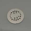 rrajj 4-1/4 (4.25) Inch(108mm) Round Snap-in Shower Floor Drain Cover Replacement Cover (Brushed Nickel)