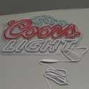 JFLLamp Crs LIGHT Neon Signs for Wall Decor Neon Lights for Bedroom Led Signs Suitable for Man Cave Bar Pub Restaurant Christmas Birthday Party Gift Led Art Wall Decorative Crs Light Bar Sign, 5V Usb Power, 17*11 Inch(Azure+red+white)