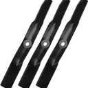 Aeagle M143504 Medium Lift Blades for John Deere 2025R 2027R 2032R 2210 2305 2320 2520 4115 X495 X465 X475 X485 X575 X585 X595 X700 X720 X724 X728 X729 X740 X744 X748 X749 62 inch Deck, 3 Pack (Black)