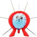 AALFA Balloon Pop Challenge Balloon Blast Party Game Family Fun Board Game with 10 Balloons, 9 Sticks, Dice, Stand, Red Frame