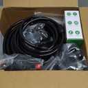 124FT Drip Irrigation System with LCD Timer, Automatic Watering System Kits,1/2 Inch Hose 1/4 Inch Distribution Tubing 3 Sprayer Types, for Garden, Greenhouse, Garden, Lawn