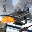 Car Heater, Car Heater That Plugs into Cigarette Lighter, 200W Portable Car Heaters and Car Defroster Windshield Defogger, 12V Heater for Car with 360 Degree Rotary Base