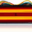 BlyilyB 12-80V Dual Color Motorcycle Scooter Amber Color For Turn Signals and Red Color For Tail Light Brake Stop Light Lamp (Pack of 1)