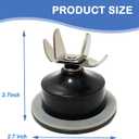990140200 Blender Blade With Gasket Assembly Replacement for Hamilton Beach 908 909 939 910 918 919 939 57199 50235 53514 57199R HBH908 Blender Blades Cutters Smoothie Machine Mixer (2 Pack)