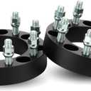 8x6.5 1.5" (38.1mm) Wheel Spacers with 126.15mm Bore, 9/16"-18 Studs for 1967-1974 GMC C/K25 C/K2500 Pickup, 1975-1986 Chevy C30 K20, 1970-1998 Ford F-250 F-350, 8x165.1mm 8 Lugs Wheel Adapters 2pcs