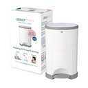 Dekor Mini Hands-Free Diaper Pail  White  Easiest to Use  Just Step