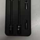 Thinvik Presta Tubeless Valve Stem 44/48/65/70/85mm,Super Light Alloy Presta Tubeless Valve Stem Kit for Tubeless Tires-2 Tubeless Valve Stem (with Aluminum Alloy Valve Cap) + Valve Core Removal Tool (Jet Black)