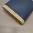 ONEMORE Ceramic Utensil Crock, Large Kitchen Utensil Holder for Countertop, Farmhouse Cooking Utensil Organizer with Cork Mat for Kitchen Counter, Oval Utensil Storage Caddy for Spatula, Blue