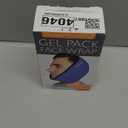 LotFancy Face Ice Pack Wrap for TMJ, Wisdom Teeth, with 4 Reusable Hot Cold Therapy Gel Packs, Pain Relief for Head, Oral and Facial Surgery, Dental Implants, Blue (Blue(one Size Fits Most))